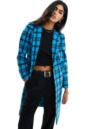 Helene Berman Classic button coat in check