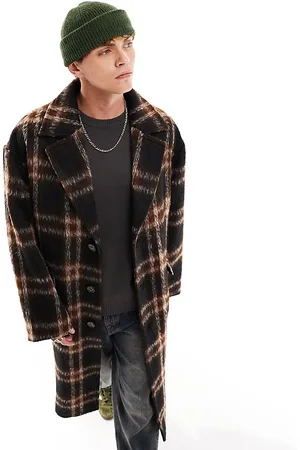 Reclaimed Maxi duster coat in check