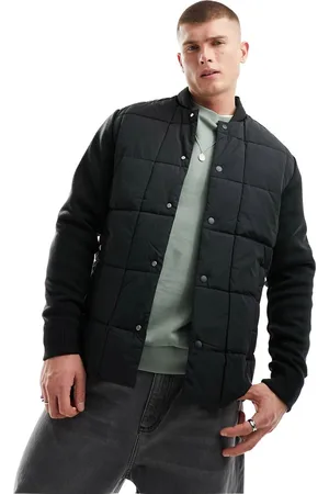 JACK & JONES Premium hybrid puffer jersey jacket in
