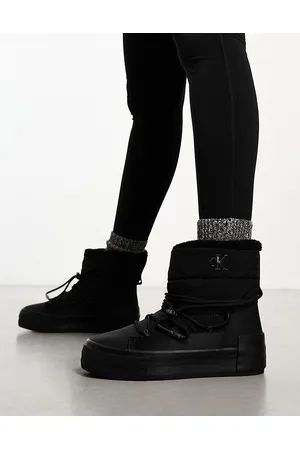Calvin Klein Bold vulcanized flatform snow boots in