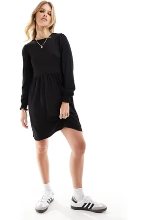 New Look Long sleeve smock mini dress in