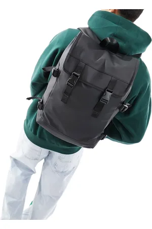 ASOS Double strap rubberised backpack in
