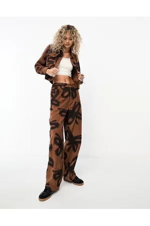 Obey Nabi corduroy relaxed trousers in