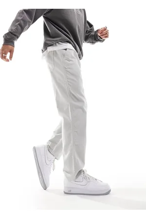 New Look Pull on cord trouser in off