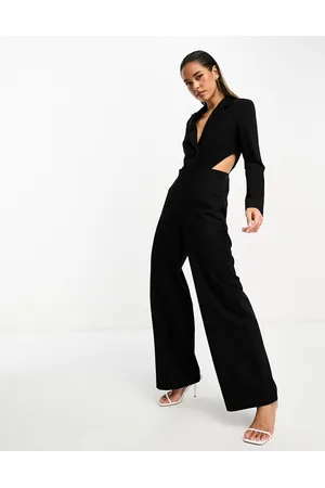 Pretty Lavish Cut-out tailored jumpsuit in