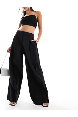 Y.A.S Wide leg pleat detail trousers in