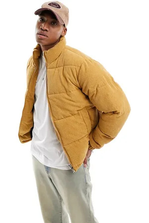 JACK & JONES Cord puffer in tan