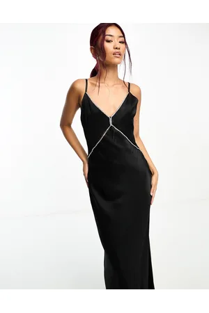 Forever New Diamante strap maxi dress in
