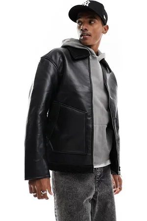 JACK & JONES Faux shearling jacket in