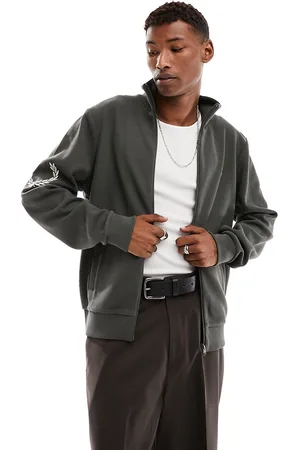 Fred Perry Laurel wreath sleeve track jacket in