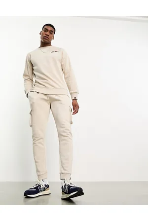 Ellesse Labico cargo joggers in stone