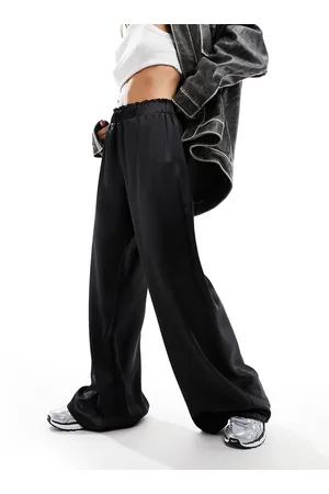 New Look Satin wide leg trouser in