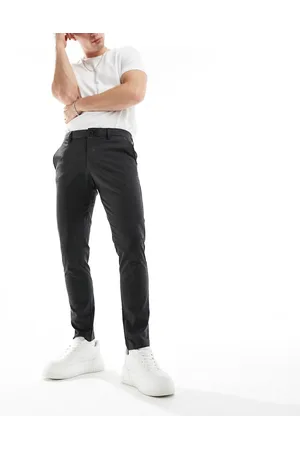 JACK & JONES Intelligence Marco slim fit smart trouser in dark