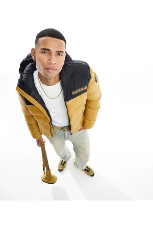 Napapijri Hornelen hooded puffer jacket in beige