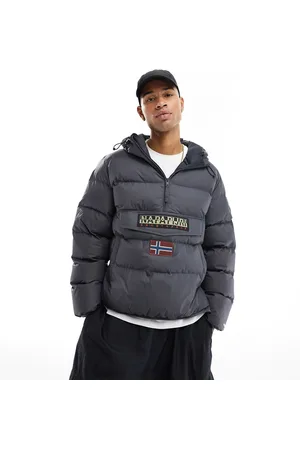 Napapijri Rainforest overhead water-repellent puffer jacket in dark
