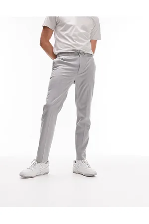 Topman Skinny smart trousers with elasticated waistband in light