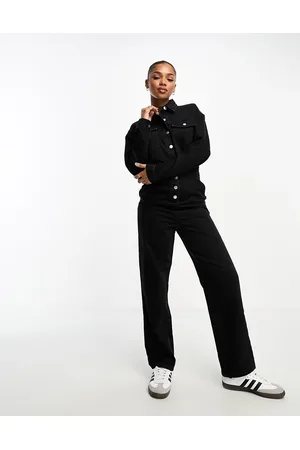 Miss Selfridge Denim boiler suit in wash