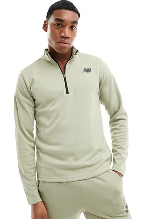 New Balance Tennacity half zip in tan