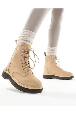 sorel Hi-Line lace up boots in camel
