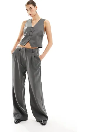 COLLUSION Tailored dad trousers in marl co-ord