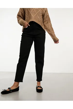 Miss Selfridge Mom high waist jean in wash