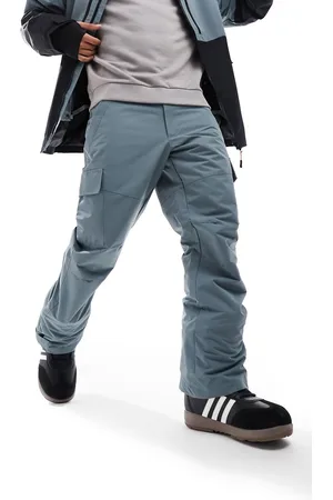 Threadbare Co-ord cargo ski trousers in & black