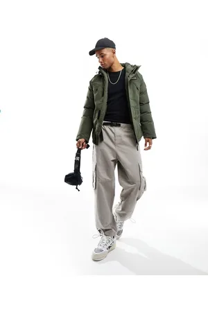 Napapijri Epoch waterproof insulated hooded jacket in khaki