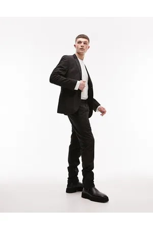 Topman Slim suit trousers with elasticated waist in