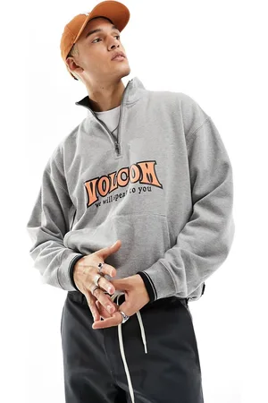 Volcom Varsity half zip sweatshirt in