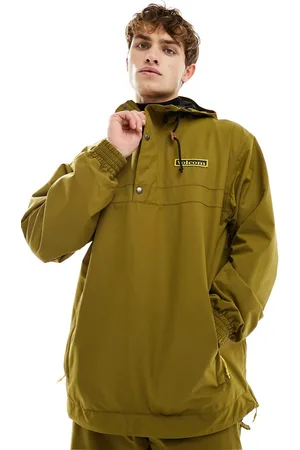 Volcom Longo pullover ski jacket in khaki