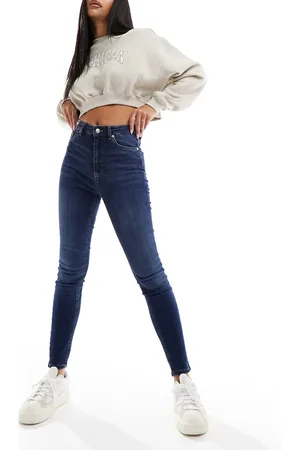 NA-KD High waist skinny jeans in dark
