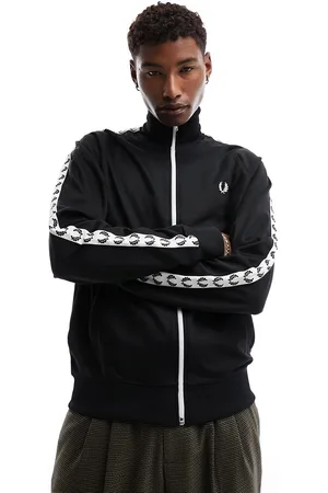 Fred Perry Side taped track jacket in