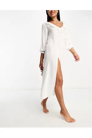 Iisla & Bird Ruffle long sleeve beach summer dress in