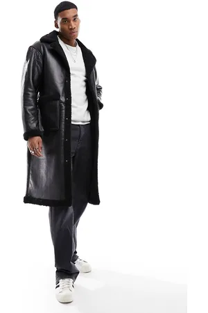 JACK & JONES Faux shearling coat in