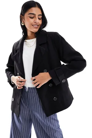 Pimkie Wool look double breasted jacket in