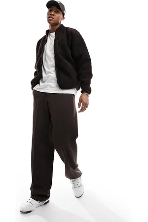 JACK & JONES Premium heavy borg zip jacket in