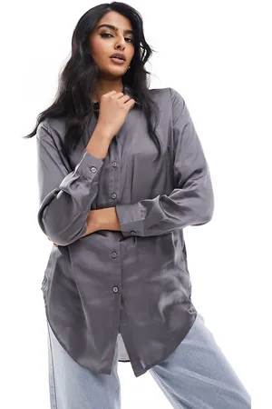 New Look Satin shirt in dark