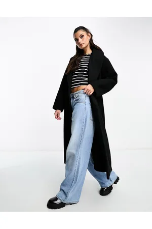 Monki Belted oversized coat in