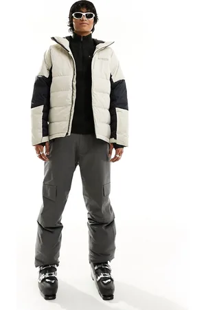 Columbia Roaring Fork down ski jacket in stone