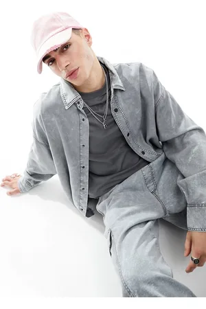 Bershka Washed shirt co-ord in