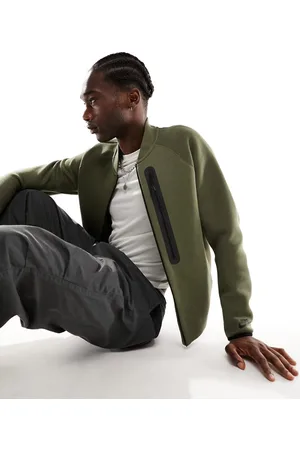 Nike Tech Fleece winter jacket khaki