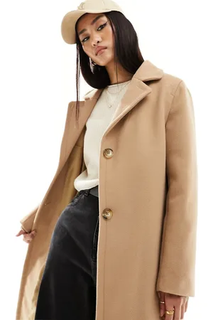 Helene Berman 2 button college coat in camel