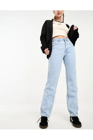 Stradivarius STR straight leg jean in light wash