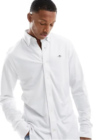GANT Sheild logo jersey pique shirt in