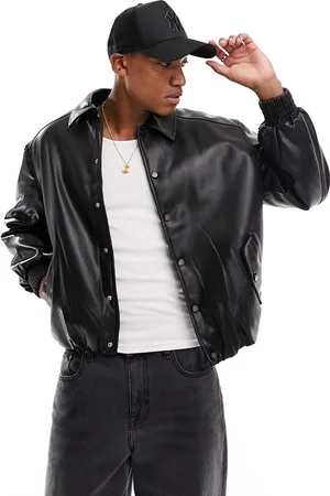 The Couture Club Faux leather bomber jacket in