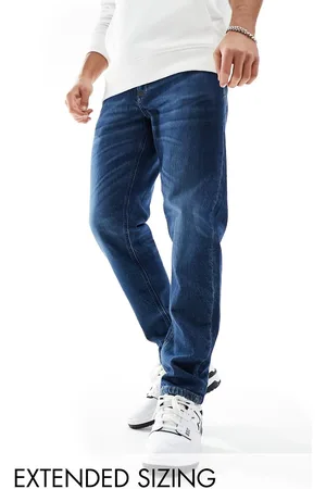 ASOS Stretch tapered jeans in vintage dark wash