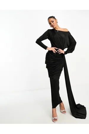 VL the Label Maxi ruched dress in