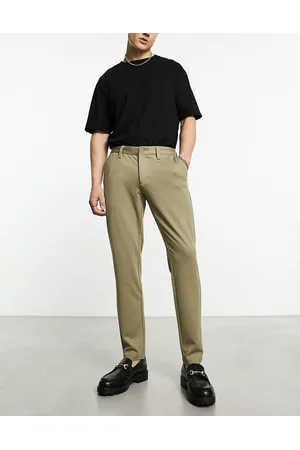 Only & Sons Slim fit tapered trousers in sage