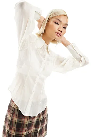 Labelrail X Dyspnea rodeo shimmer blouse in off