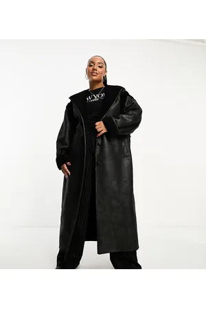 Urban Code Urbancode Plus maxi aviator coat in